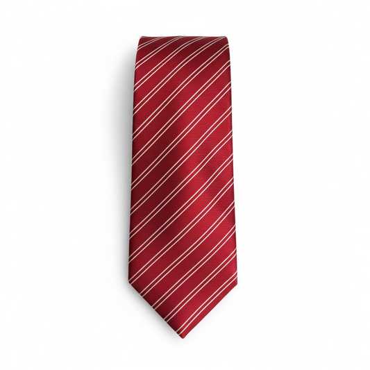 Armani Red Stripe Tie